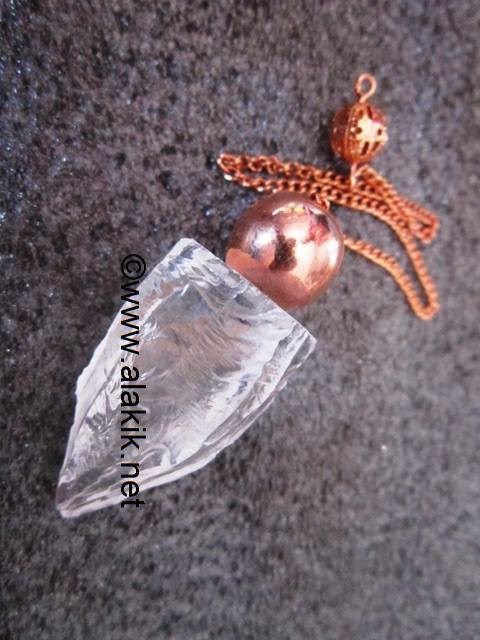 Picture of Raw Crystal Quartz Bronze Modular Pendulum