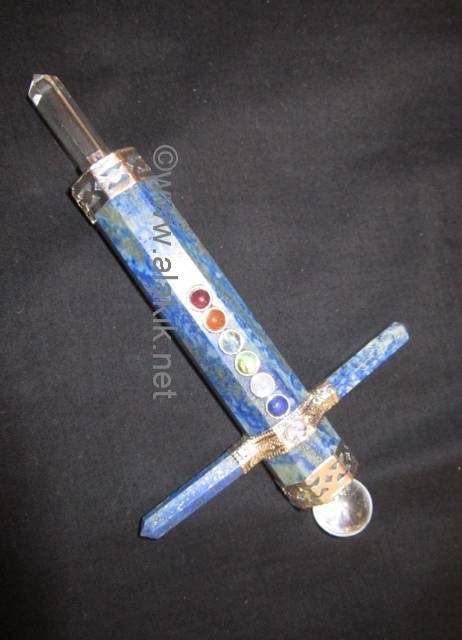 Picture of Lapis Lazule Chakra Cross Shape Healing Wand