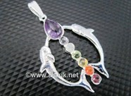 Picture of Chakra Metal Dolphin Pendant