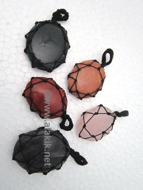 Picture of Mix Netted Oval cabachone Pendants