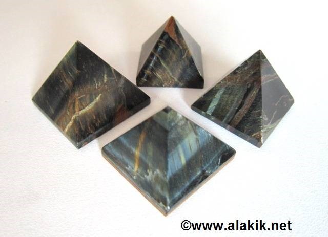 Picture of Blue tiger Eye Pyramids 23-28mm