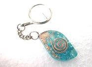 Picture of Turquoise eye orgone key ring