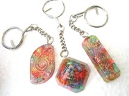 Picture of Mix design chakra orgone key rings