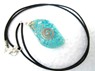 Picture of Tourquise Eye Shape Orgone Pendant with cord, Picture 1