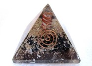 Picture of Black Tourmaline Orgone Pyramids with copper wrapped point