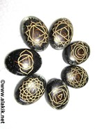 Picture of Engrave Chakra BT orgone oval set