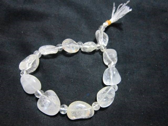 Picture of Crystal Quartz Tumble with crystal Power Bracelet