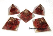 Picture of Baby Orgone Red Jasper pyramid