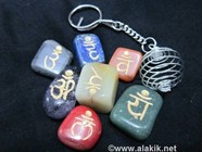 Picture of Engrave Sanskrit tumble with silver keychain