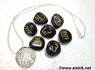 Picture of Black Sanskrit Tumble Set with Silver Cage Necklace, Picture 1