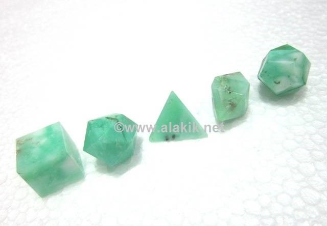 Picture of Chrysoprase 5pcs Geometry set