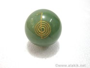 Picture of Green Jade Engrave USAI Reiki sphere