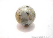 Picture of Rainbow Moonstone Engrave USAI Reiki Sphere