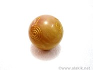 Picture of Yellow Jade Engrave USuI Reiki Sphere
