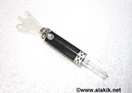 Picture of Black Tourmaline Crystal quartz Mini Angel Wand with moonstone