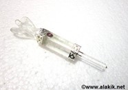 Picture of Crystal Quartz Mini Angel Wand with garnet