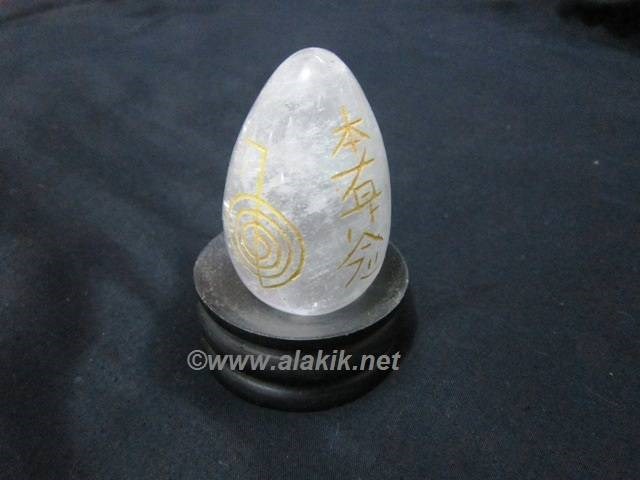 Picture of Crystal Quartz Engrave USAI Reiki Egg