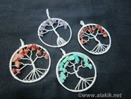 Picture of Mix Gemstone Tree of Life Pendant