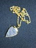 Picture of Crystal quartz Gold Bezel Arrowhead necklace, Picture 1