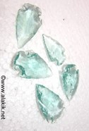 Picture of Aqua Glass Arrowheads