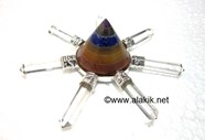 Picture of Bonded Chakra Conical Pyramid with crystal pencil generator