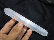Picture of Selenite Pointed Smooth Massage Wand