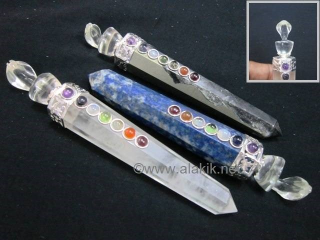 Picture of Mix Gemstone chakra wands with Crystal Snake