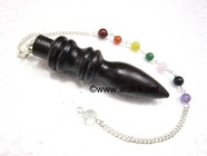 Picture of Rose Wood Egyptian Pendulum with chakra chain