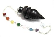 Picture of Rose Wood Orris Pendulum with chakra chain