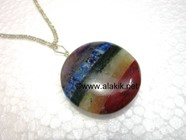 Picture of Bonded Chakra Disc Pendant with chain