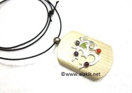 Picture of Chakra Om Wooden Pendant