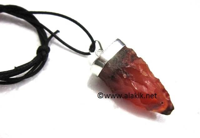 Picture of Red Cornelian Raw Cap Pendant