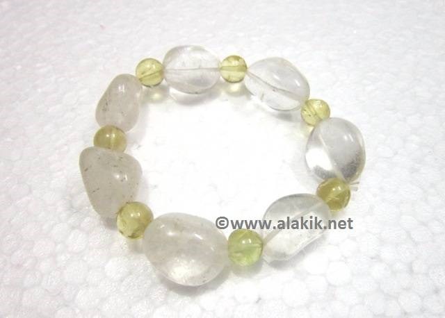 Picture of Crystal with Citrine Beads Bracelet