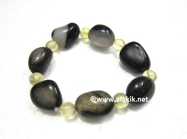 Picture of Sulemani Tumble with Citrine Beads Bracelet