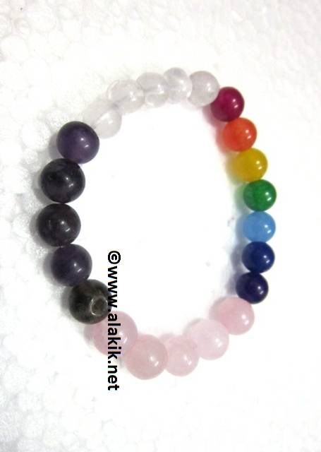 Picture of RAC Beads with Chakra Beads Bracelet