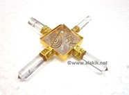 Picture of Gold Plated Crystal Usai Pyramid Generator