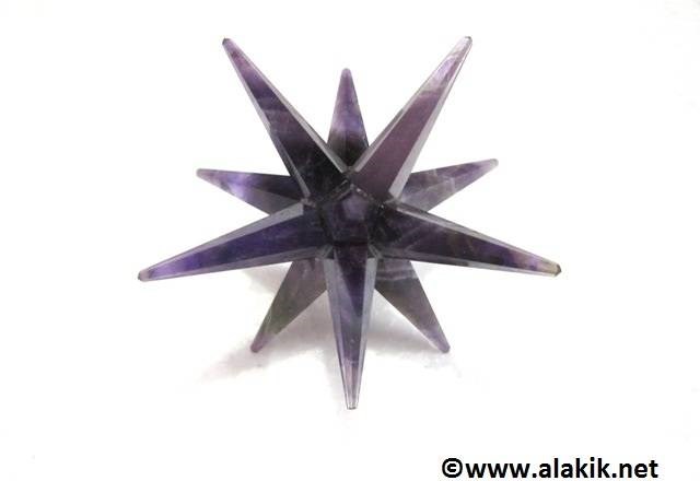 Picture of Brazil Amethyst 12 Point Handmade Star