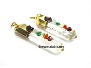 Picture of Natural Raw Chakra Gold Eletroplated Pendants