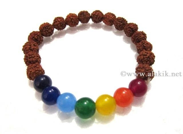 Picture of Chakra Beads Rudraksha Bracelet