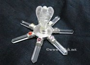 Picture of Crystal Quartz Angel Generator with 7 Chakra Cabs