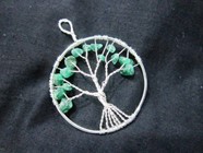 Picture of Green Jade Tree of Life Pendant