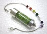 Picture of Peridot Chips Chamber Pendulum with chakra chain, Picture 1