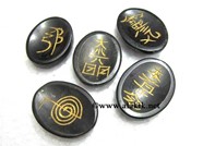 Picture of Black Agate 5pcs Usai Worrystone SEt - Copy