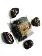Picture of Black Tourmaline Orgone pyramid with Reiki Direction Stones