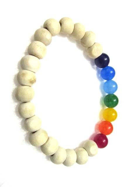 Picture of Tulsi Beads Chakra Beads Bracelet