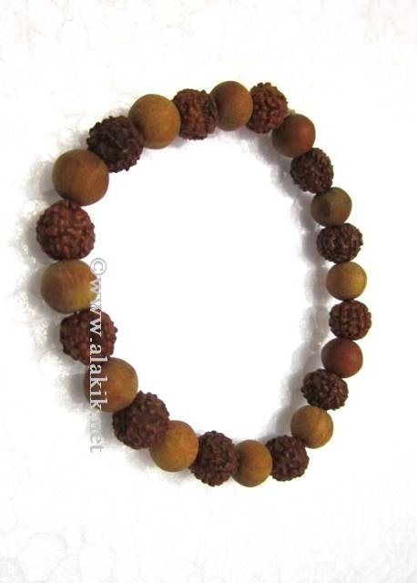 Picture of Rudraksha Sandalwood Elastic Bracelet