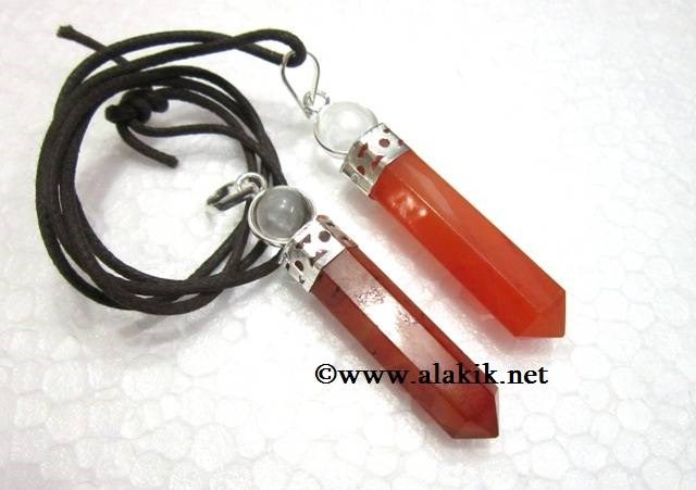 Picture of Red Cornelian 2pcs Cap pencil with cord