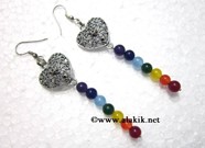 Picture of Chakra Onxy Earring with Connecting Heart