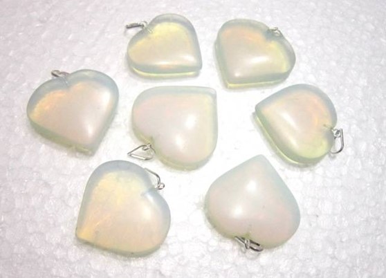 Picture of Opalite Heart Pendants