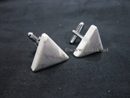Picture of Howalite triangle cufflinks